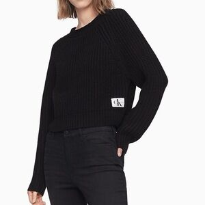 Calvin Klein Jeans Black Women's Knit Sweater